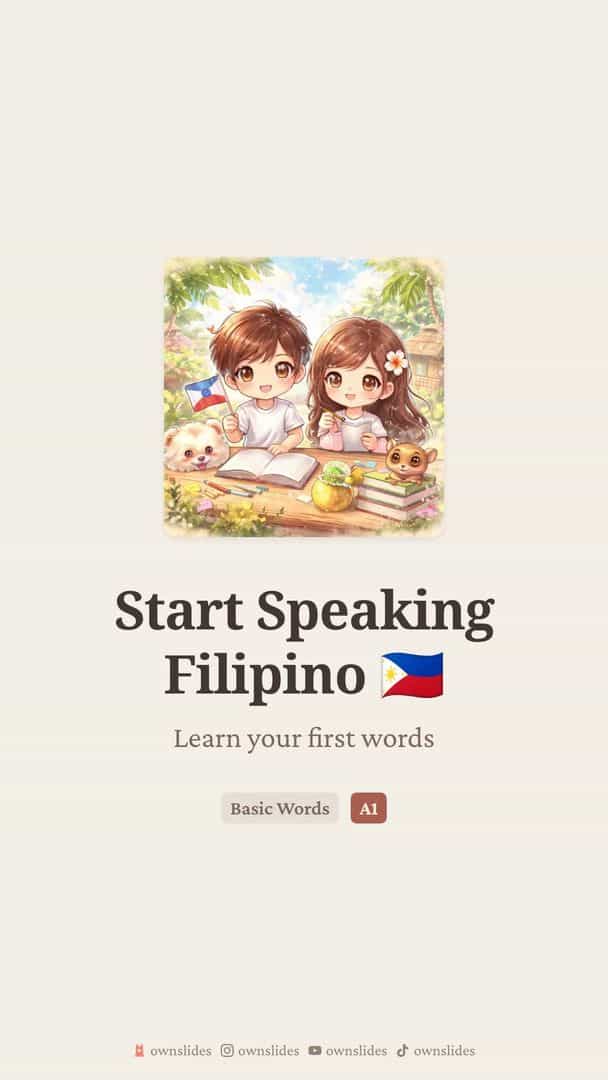 Filipino Description Basics: bahay, tubig, kaibigan and More