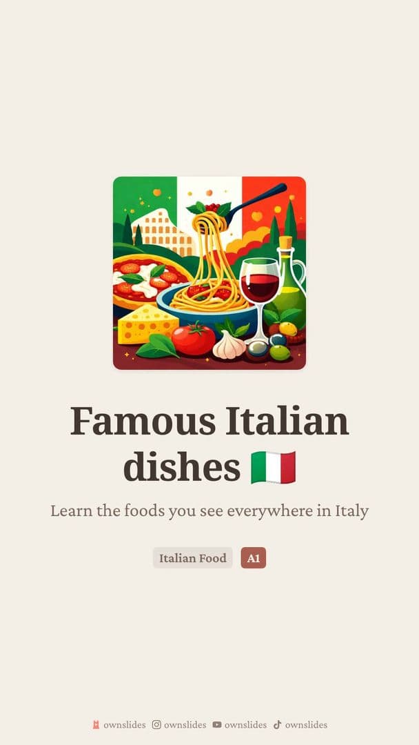 Italian Food Vocabulary: Pizza, Pasta, Gelato & More