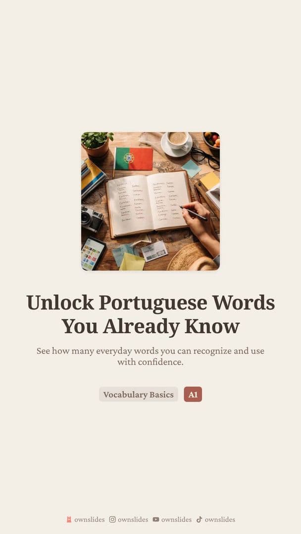 Portuguese Basics: 6 Everyday Words for Beginners